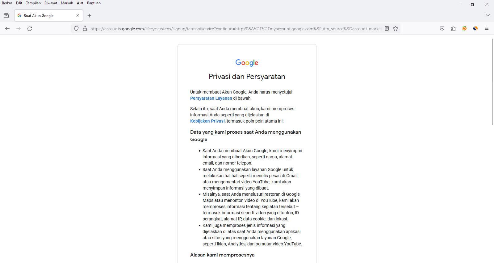 Cara Membuat Akun Google Baru