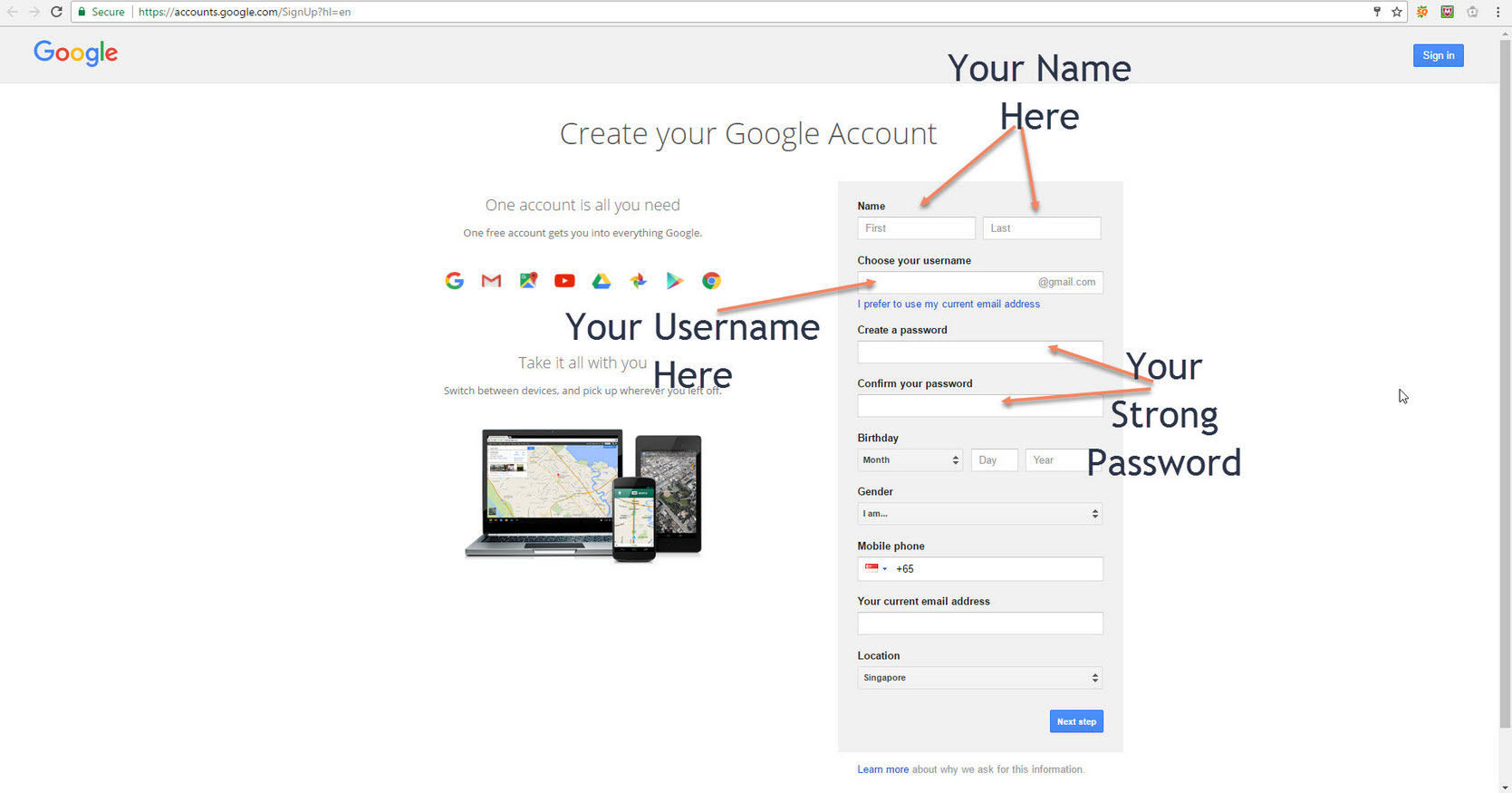 How To Create Gmail Account Step By Step
