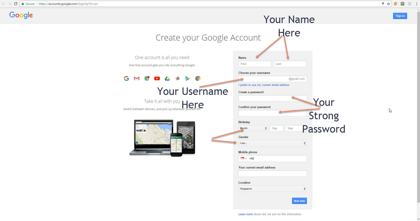 How To Create Gmail Account Step By Step