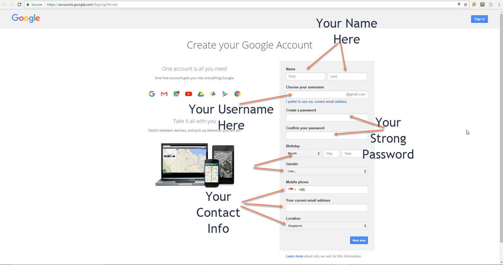 How To Create Gmail Account Step By Step