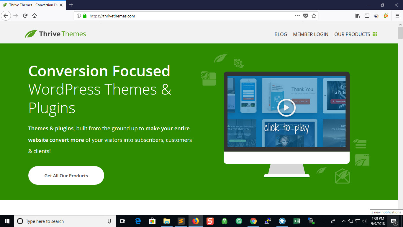 Landing Page Wordpress Themes