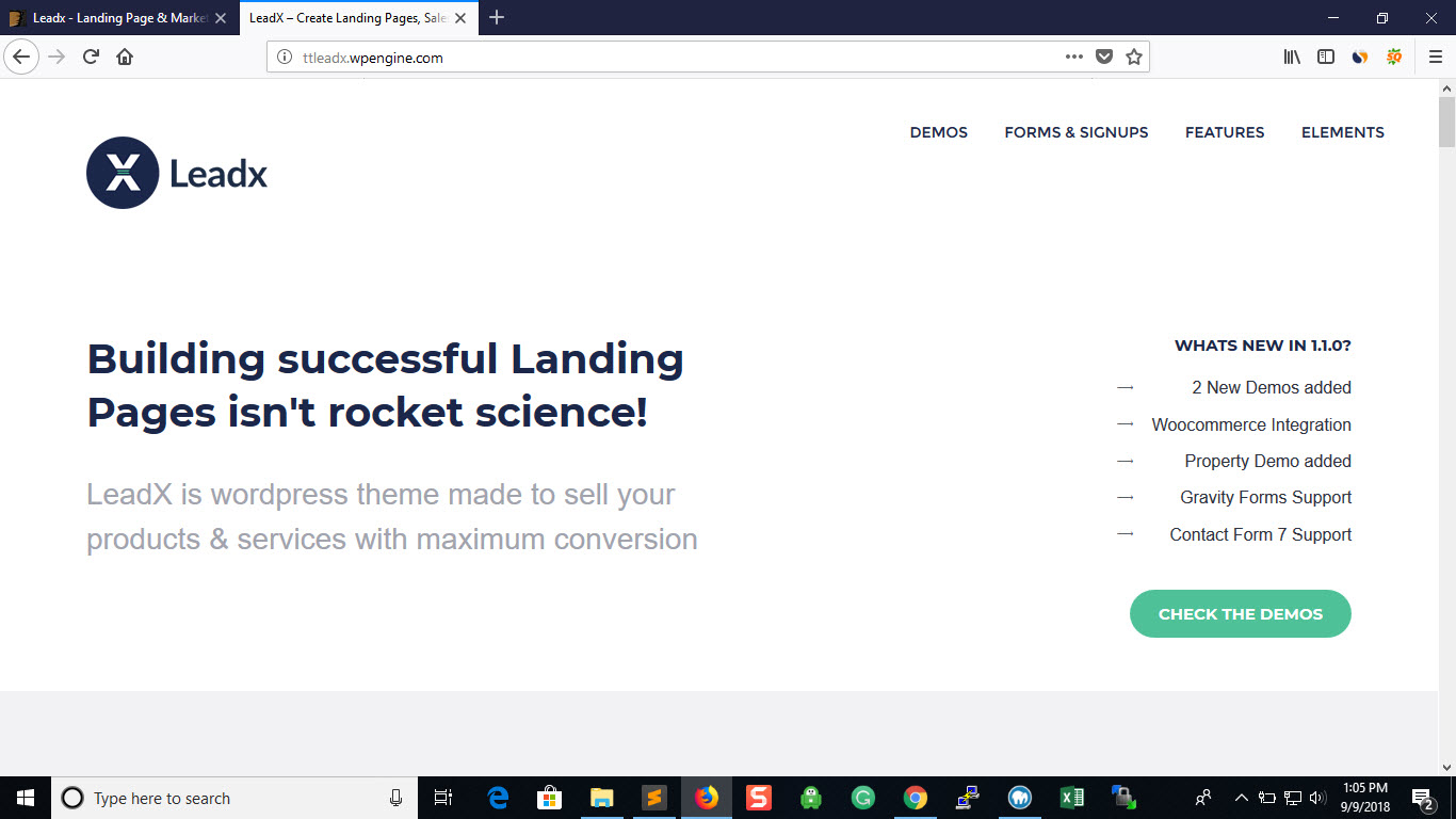 Landing Page Wordpress Themes