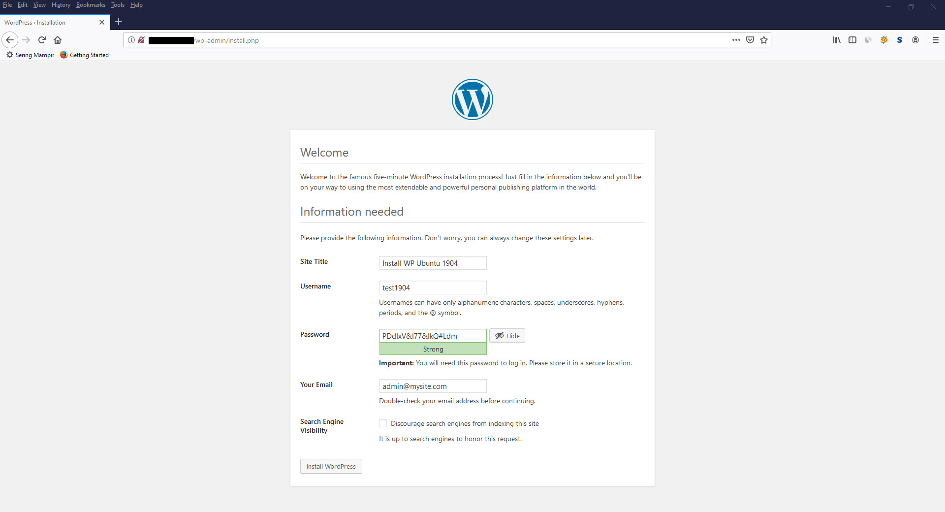 How To Install Wordpress With Nginx On Ubuntu 19.04